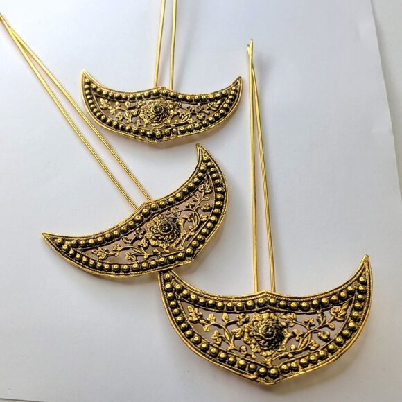 Hair Bun Long Pins Traditional Malay Indonesian HairBun Hair Pins - Picture 5 of 15